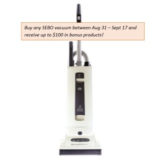 Sebo 9570AM Automatic X4 Upright Vacuum (Plus $100 of FREE Items)